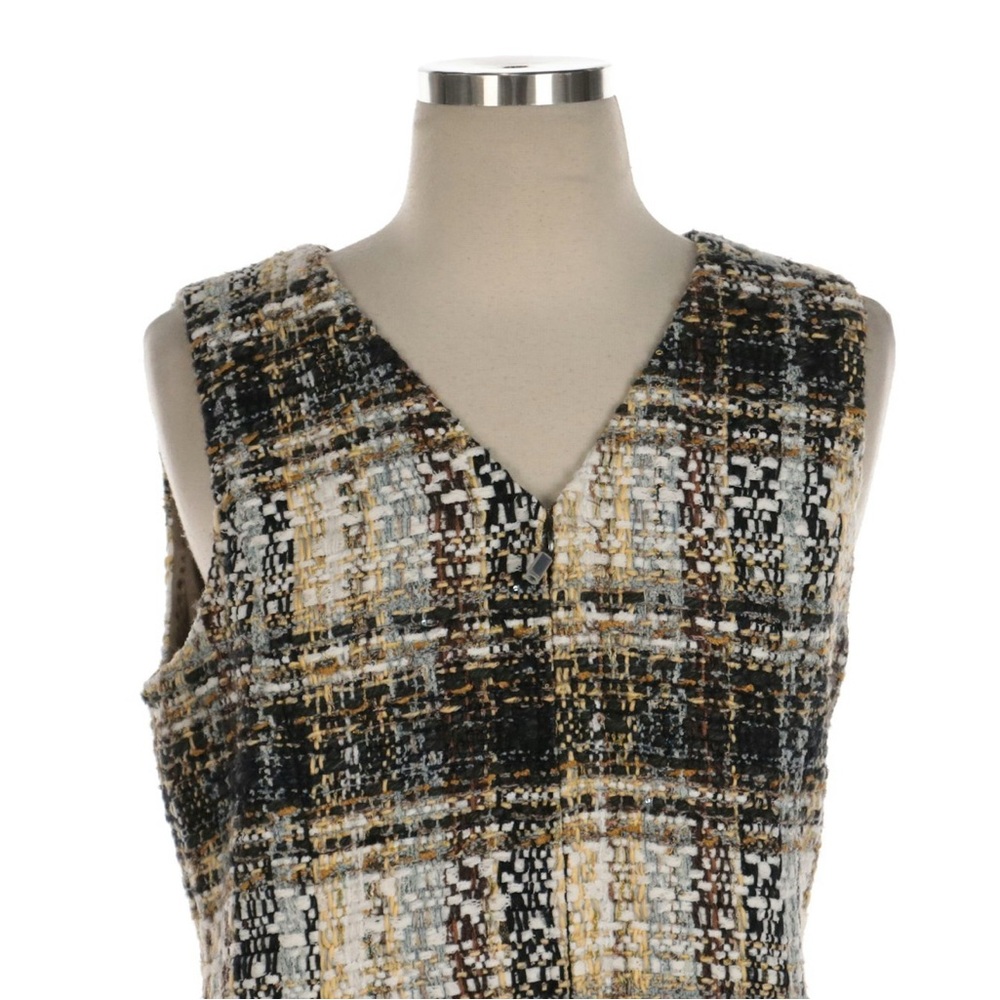 CHANEL Black and White Sheath Midi Jumpsuit V-Neck - Picture 5 of 9